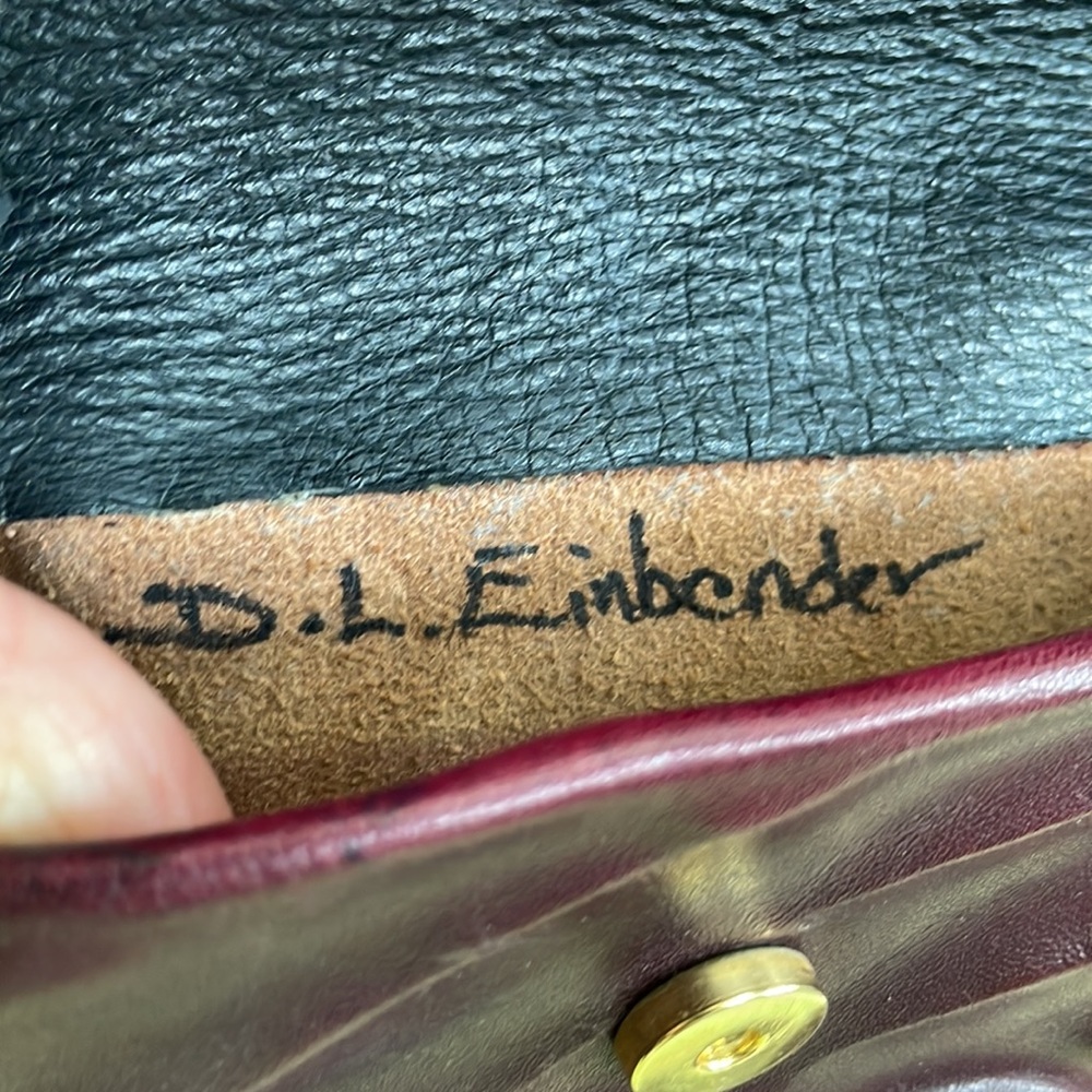 Vintage tool made all leather crossbody bag - Picture 8 of 8